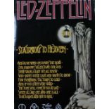 Led Zeppelin 'Stairway to Heaven' poster, 64.5x90cm.