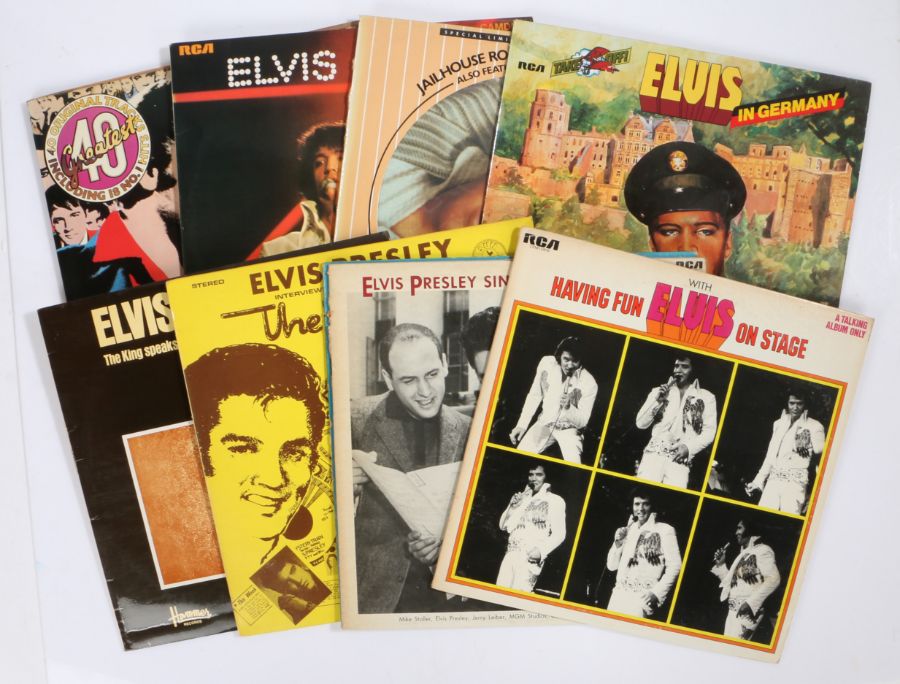 8 x Elvis Presley LPs. For LP Fans Only (AF1 1990).Forty Greatest (RCA PL42691(2)), 2-LP set on pink