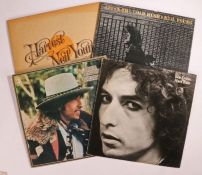 4 x Folk/Rock LPs. Bob Dylan (2) - Desire (S 86003), with printed inner sleeve. Hard Rain (CBS