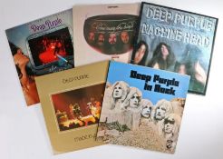 5 x Deep Purple LPs. In Rock (SHVL 777). Machine Head (TPSA 7504), early pressing with fold-out