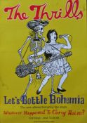 The Thrills, Let's Bottle Bohemia promo poster, 51x76cm.