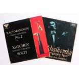 3 x Classical LPs. Vladimir Ashkenazy - Sergei Rachmaniniff: 24 Preludes (5BB 221-2), 2-LP set.
