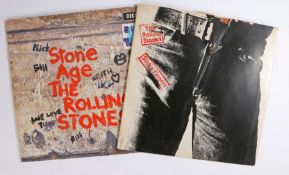 2 x The Rolling Stones LPs. Sticky Fingers (COC 59100), metal zip sleeve. Stone Age/Got Live If