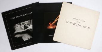 3 x Joy Division 12" singles. Transmission (FAC 13), embossed sleeve. Love Will Tear Us Apart (FAC