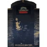 John Lennon Rock 'N' Roll promotional display stand, 145cm tall.