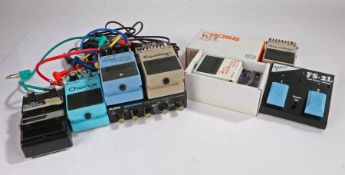 Guitar Effects Pedals to include Boss CE-2 Chorus Pedal, CEB 3 Chorus Pedal, GE-7 Equalizer and TU-2