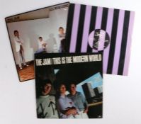 2 x The Jam LPs and 1 x 12" single. All Mod Cons (POLD 5008). This Is The Modern World (7383 475),