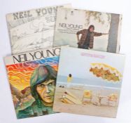 4 x Neil Young/Crazy Horse LPs. Neil young (K 44059), reissue. Everybody Knows This Is Nowhere (K