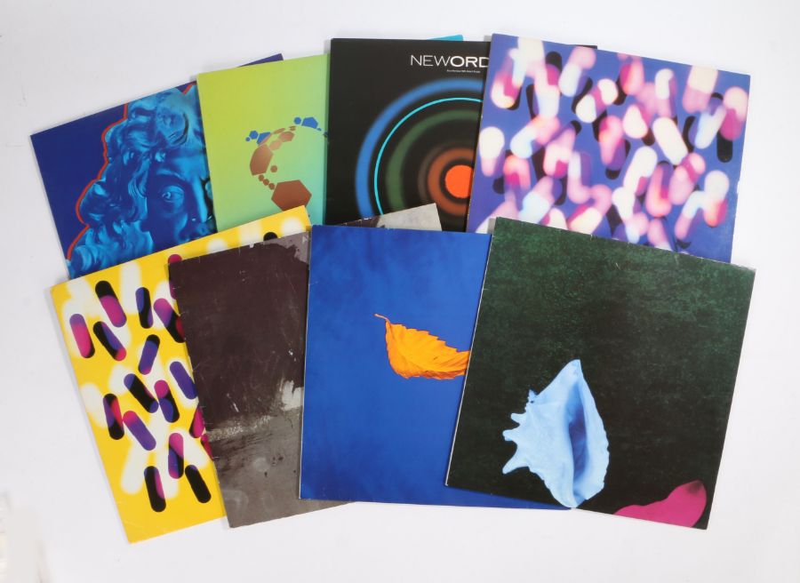 8 x New Order 12" singles. Blue Monday 1988 (FAC73R). Shellshock (FAC 143). True Faith (FAC183).