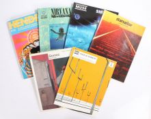 6 x sheet music books. Gomez - Bring It On. Hendrix - Axis: Bold As Love. Muse (2) - Origin Of