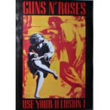 Guns 'N' Roses Use Your Illusion poster. 64.5x90cm.