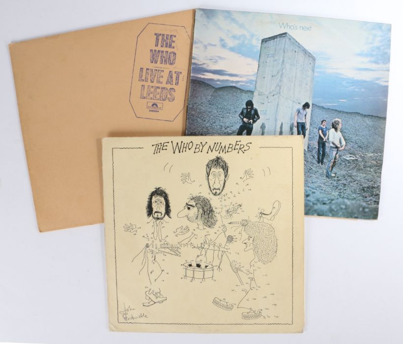 3 x The Who LPs. Live At Leeds (2480004), German pressing, gatefold sleeve. Who's Next (2408 102),