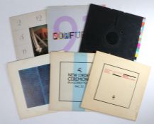 6 x New order 12" singles. Everythings Gone Green (FBNL 8). Ceremony (FAC 33), reissue.