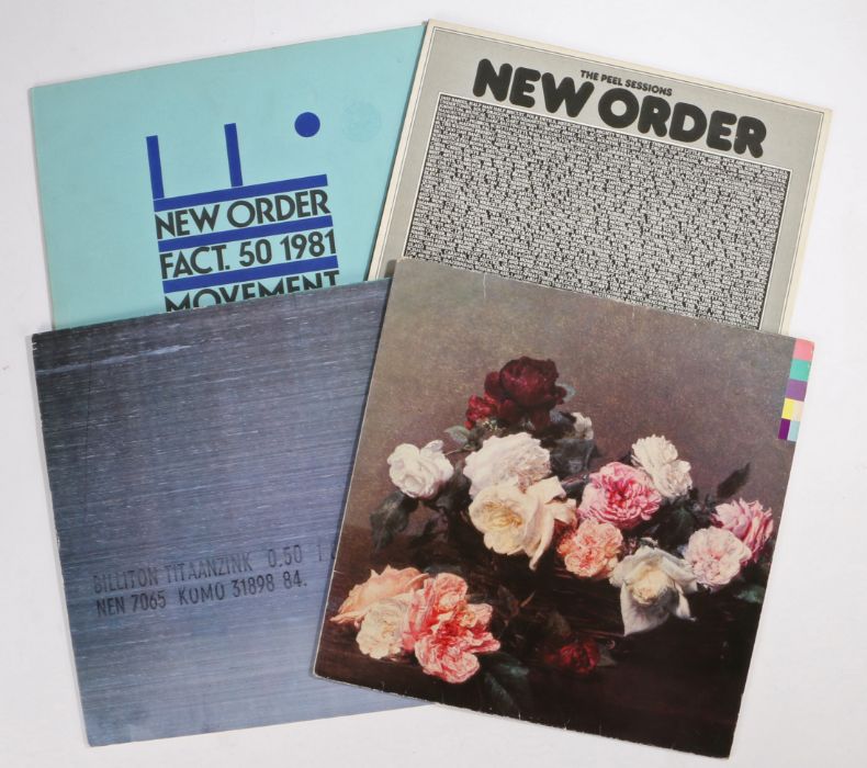 4 x New Order LPs. Movement (FACT 50). Power, Corruption & Lies (FACT 75), with printed inner