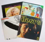 4 x Rock LPs. The Band - Music From Big Pink (GO 2001), reissue. The Doors - The Doors (8122-79865-