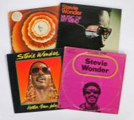 4 x Stevie Wonder LPs. Music Of My Mind (STMA 8002). Songs In The Key Of Life (TMSP 6002).Hotter