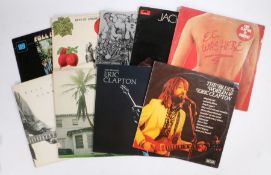 9 x Rock LPs. Jack Bruce - Songs For A Tailor (583 058). Eric Clapton (5) - 461 Ocean Boulevard (