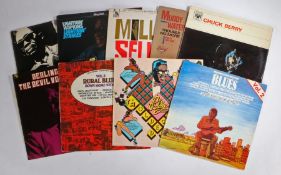 9 x Blues LPs and compilations to include Fats Domino - Million Sellers Vol.1 (LBL 83023). Lightnin'