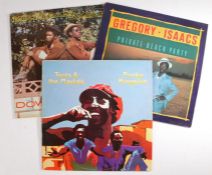 3 x Reggae LPs. Gregory Isaacs - Private Beach Party (GREL 85). Papa Michigan & General Smiley -
