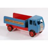 Rare Shackleton Toys Foden tipper truck, London & North Transport Company, in blue and red, 41cm
