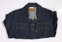 1970's as new Levi Strauss & Co denim jacket, 1976, size 44, made in Hong Kong