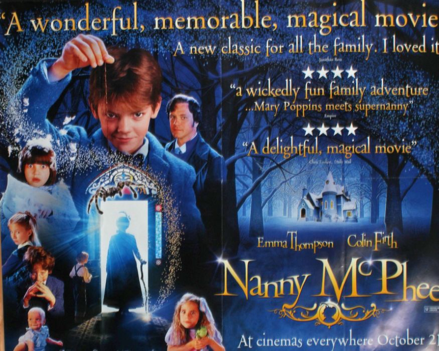 Nanny McPhee, British Quad Poster, starring Emma Thompson and Colin Firth