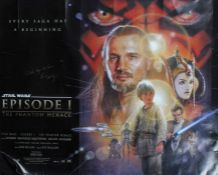 Star Wars Episode I, The Phantom Menace, British Quad poster, starring Liam Neeson, Natalie Portman,