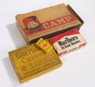 Advertising, a large display box containing the Gold Flake Cigarettes W.D. & H.O. Wills, Marlboro 50