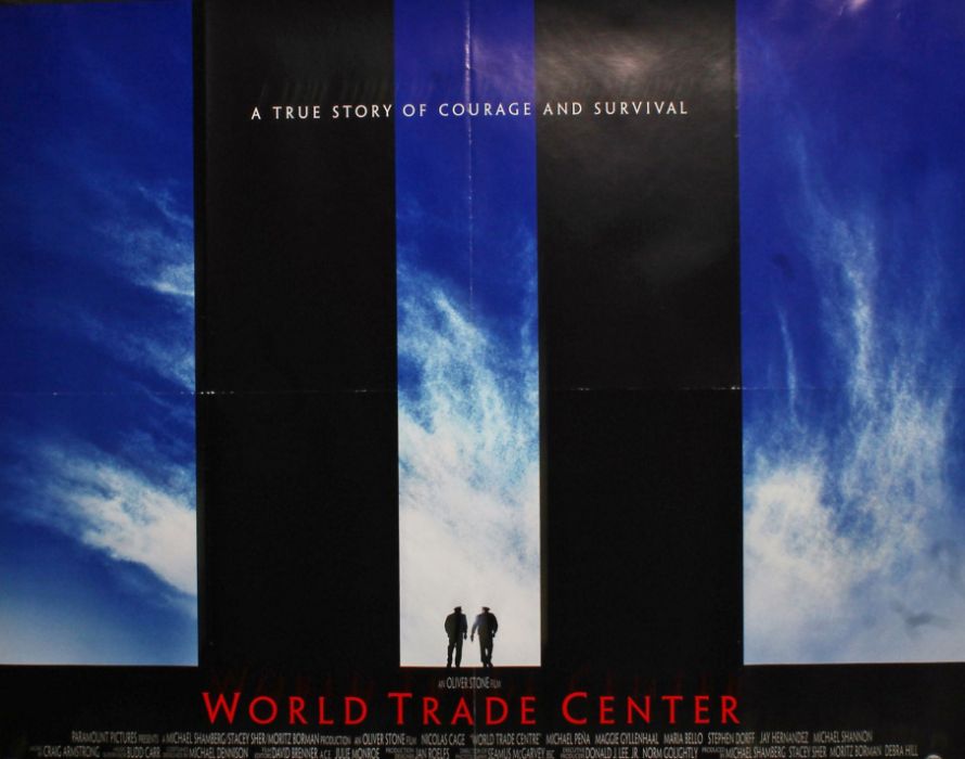World Trade Centre, British Quad poster, a film by Oliver Stone