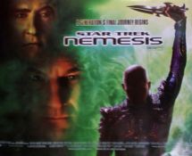 Star Trek Nemesis, British Quad poster, starring Patrick Stewart