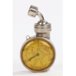 Michelin & Cie 'Flora' pressure gauge, with chrome case, 7.5cm high