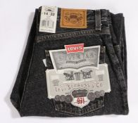Pair of 1970's as new Levi's Silver Tab 971 ladies Jeans, 1979, waist 14, 32 Long