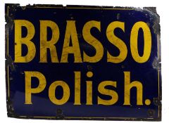 Brasso enamel sign, 122cm wide, 91.5cm high