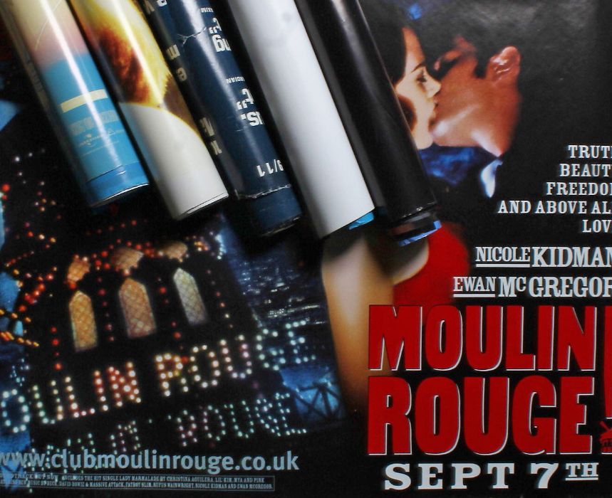 Extensive collection of approximately forty British Quad film posters, to include Moulin Rouge and