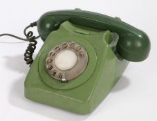 GPO model 746 gen 74/1A telephone with light green body and dark green receiver