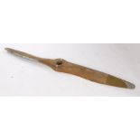 Wooden propeller with metal tips and leading edges, 220cm wide