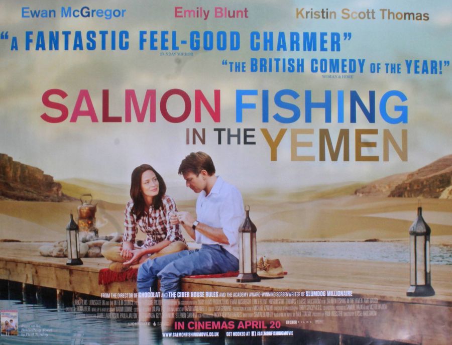 Salmon Fishing In The Yemen, British Quad Poster, starring Ewan McGregor and Emily Blunt