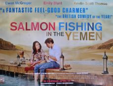 Salmon Fishing In The Yemen, British Quad Poster, starring Ewan McGregor and Emily Blunt
