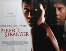 Perfect Strangers, British Quad poster, Halle Berry and Bruce Willis