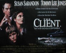 The Client, British Quad poster, starring Susan Sarandon and Tommy Lee Jones