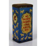 Spratt's, a biscuit tin, My Faithful Friends own Biscuit box, 21.5cm high
