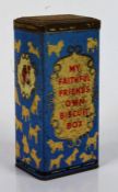 Spratt's, a biscuit tin, My Faithful Friends own Biscuit box, 21.5cm high