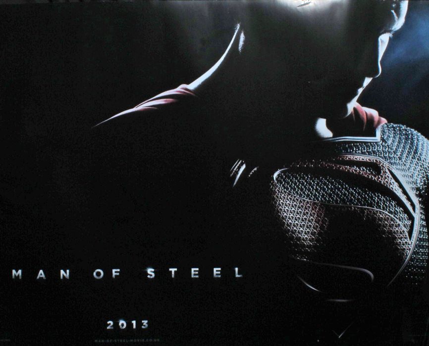 Man of Steel, British Quad Poster, starring Henry Cavill