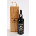 Ca'lem vintage port, 1985, housed in a wooden case