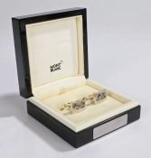 Mont Blanc, a cased limited edition 1906 pair of cufflinks, 1849/1906, boxed