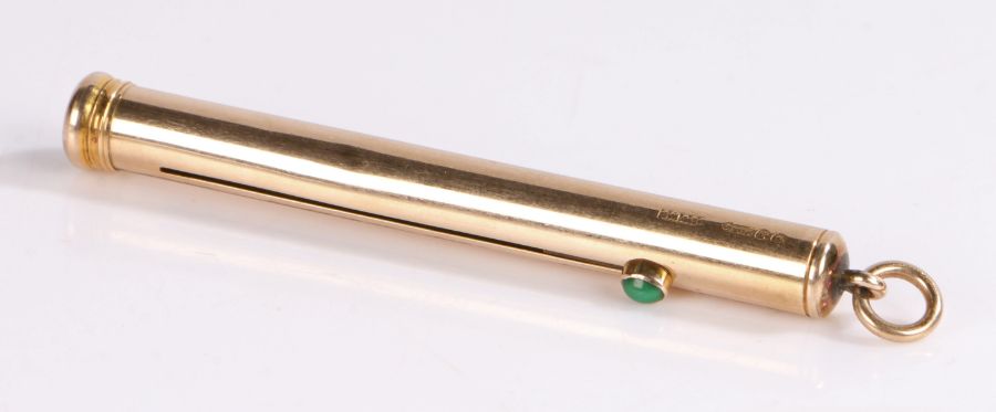 Samson Mordan & Co. 9 carat gold telescopic pencil, approx. 7.5cm long, total weight 8.7 grams - Image 2 of 2