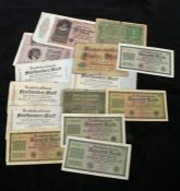 Collection of German Banknotes, various denominations and years, (qty)