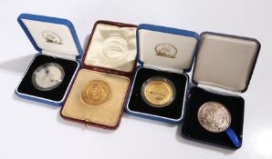 Medals, to include a Shropshire Horticultural medal for 1922, Awarded C. Engelmann for carnations,