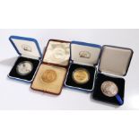 Medals, to include a Shropshire Horticultural medal for 1922, Awarded C. Engelmann for carnations,