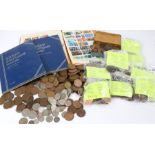 Collection of coins, to include Great British Pennies, collection No 4, No 3, Victorian Six pence'